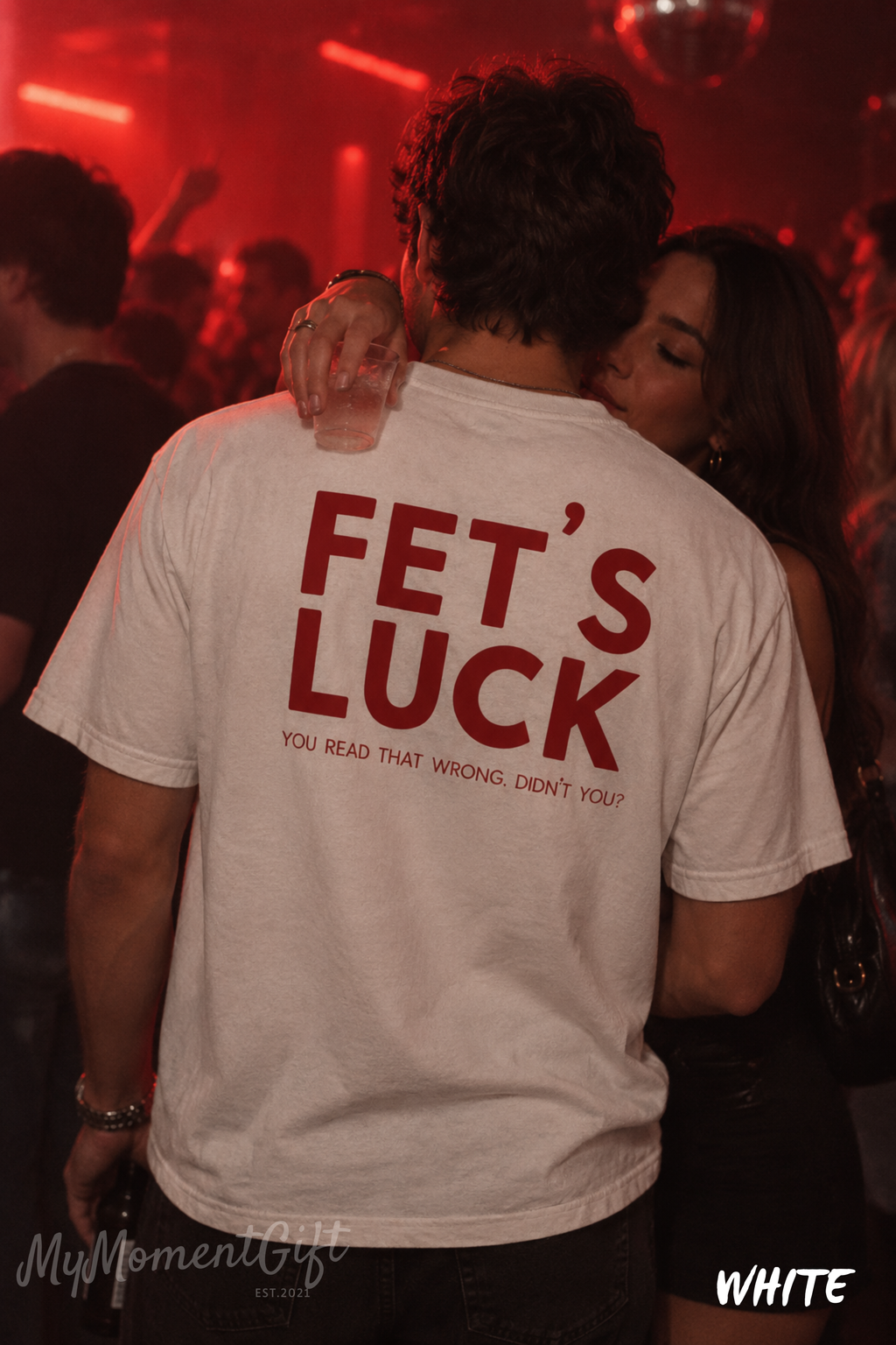 FET’S LUCK Shirt – Funny Back Print Comfort Colors 1717 Graphic Tee