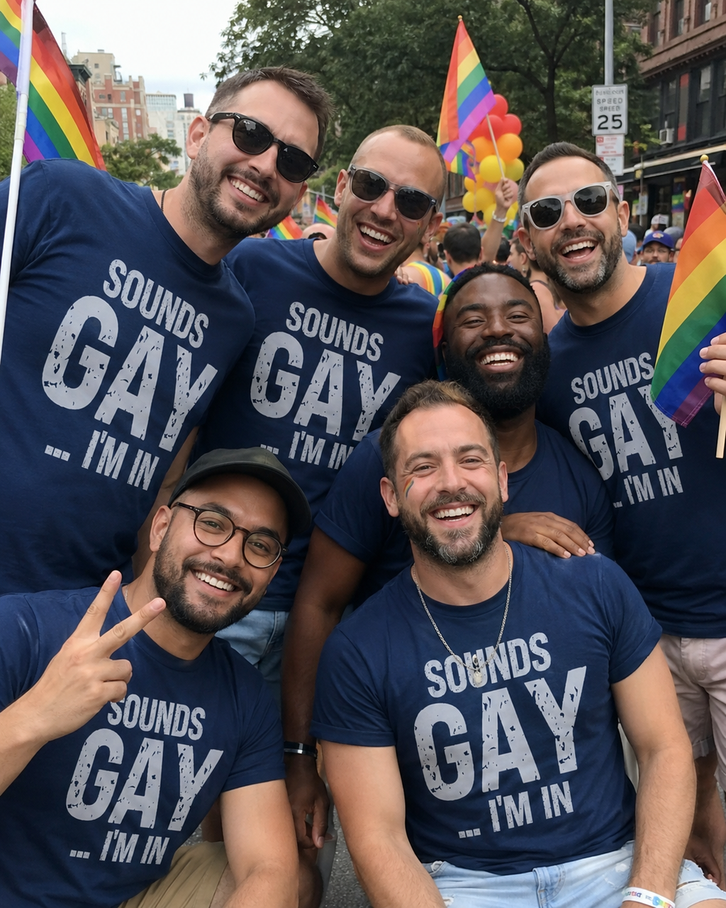 Funny Gay Shirts - Sounds Gay I'm In