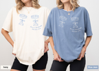 Bow Glass Bride Crew Shirt - Minimal Martini Bachelorette Tee