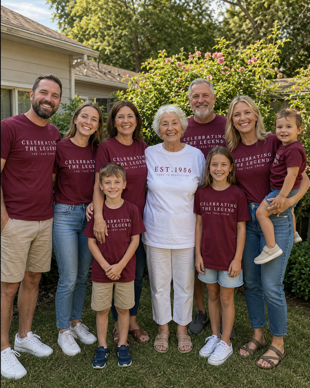 70th Birthday Shirts For Family | Matching Birthday Tee Shirt