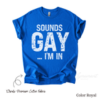 Funny Gay Shirts - Sounds Gay I'm In