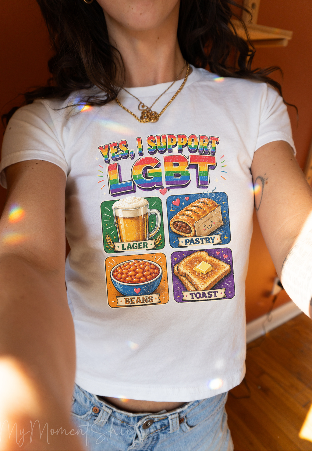 Yes I Support LGBT Shirt | Funny Rainbow Pride Graphic Tee