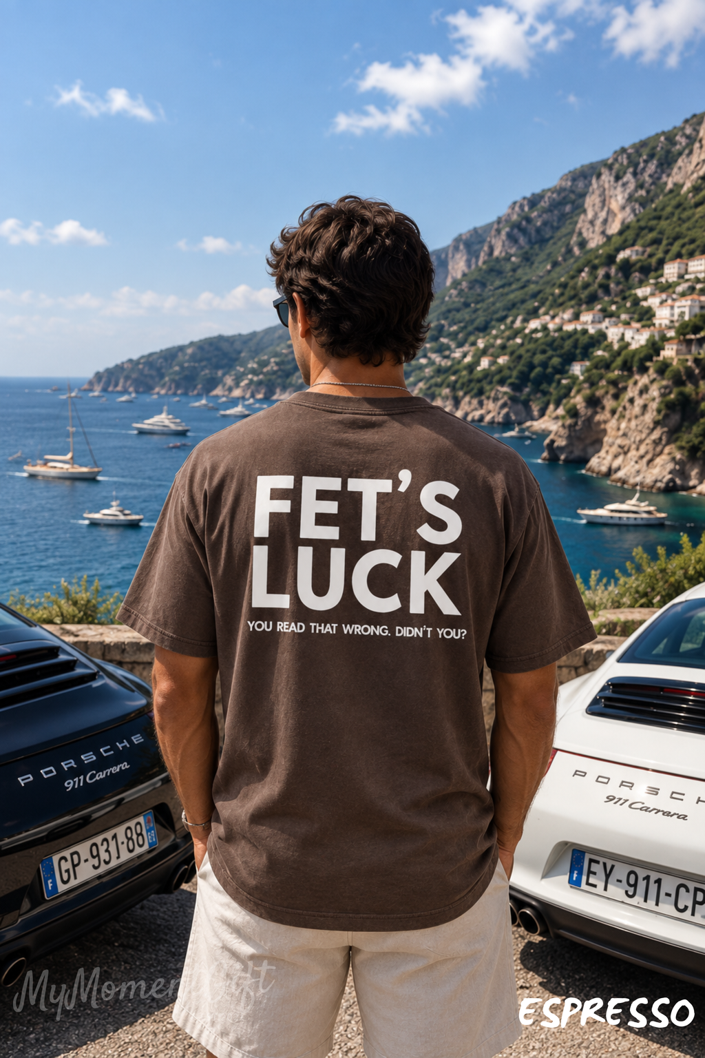 FET’S LUCK Shirt – Funny Back Print Comfort Colors 1717 Graphic Tee