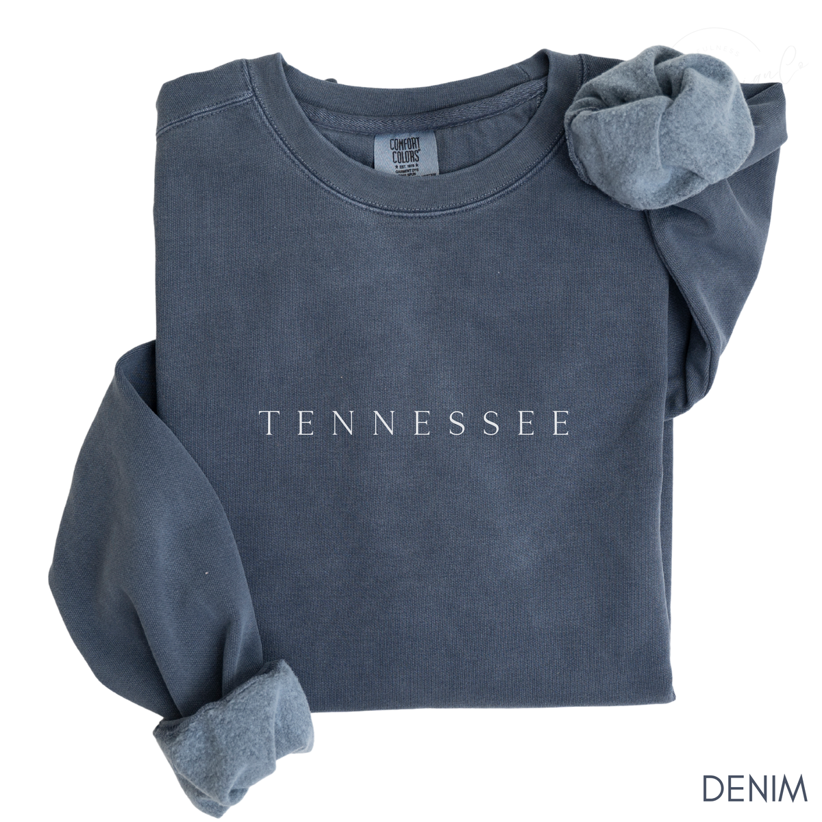 Vintage Tennessee Sweatshirt | Garment-Dyed Tennessee Crewneck