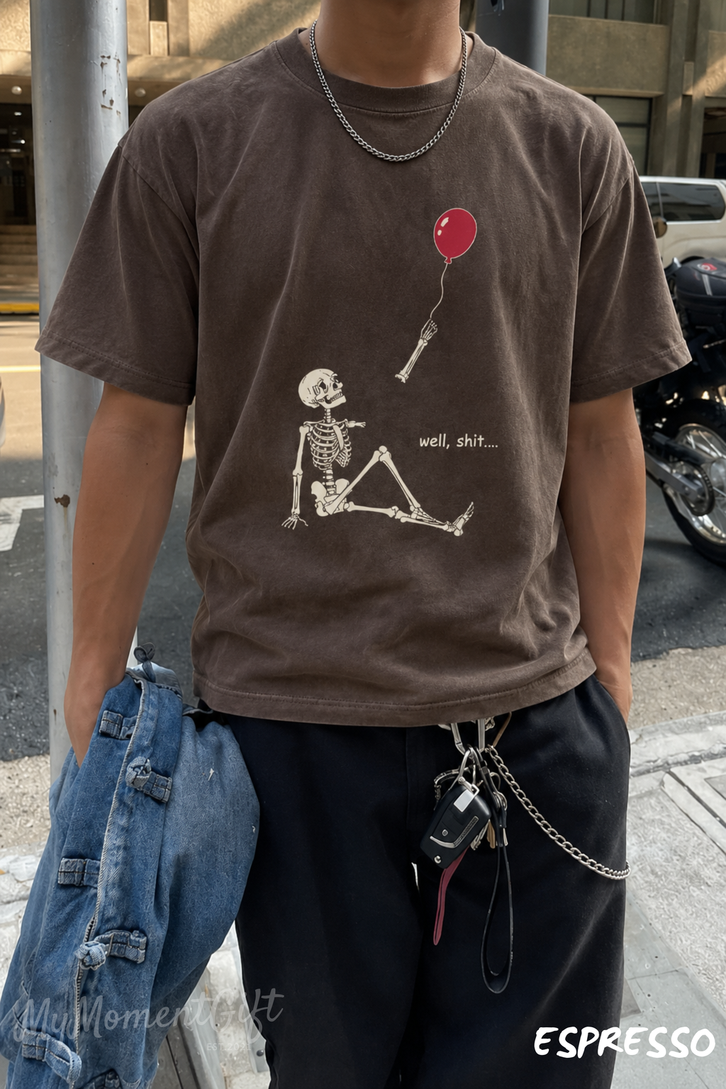 Well, Shit Skeleton Shirt – Funny Comfort Colors 1717 Graphic Tee