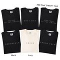 Custom Groom Crew Shirt - Personalized Groomsmen Wedding Party Tee