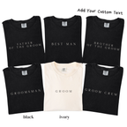 Custom Groom Crew Shirt - Personalized Groomsmen Wedding Party Tee