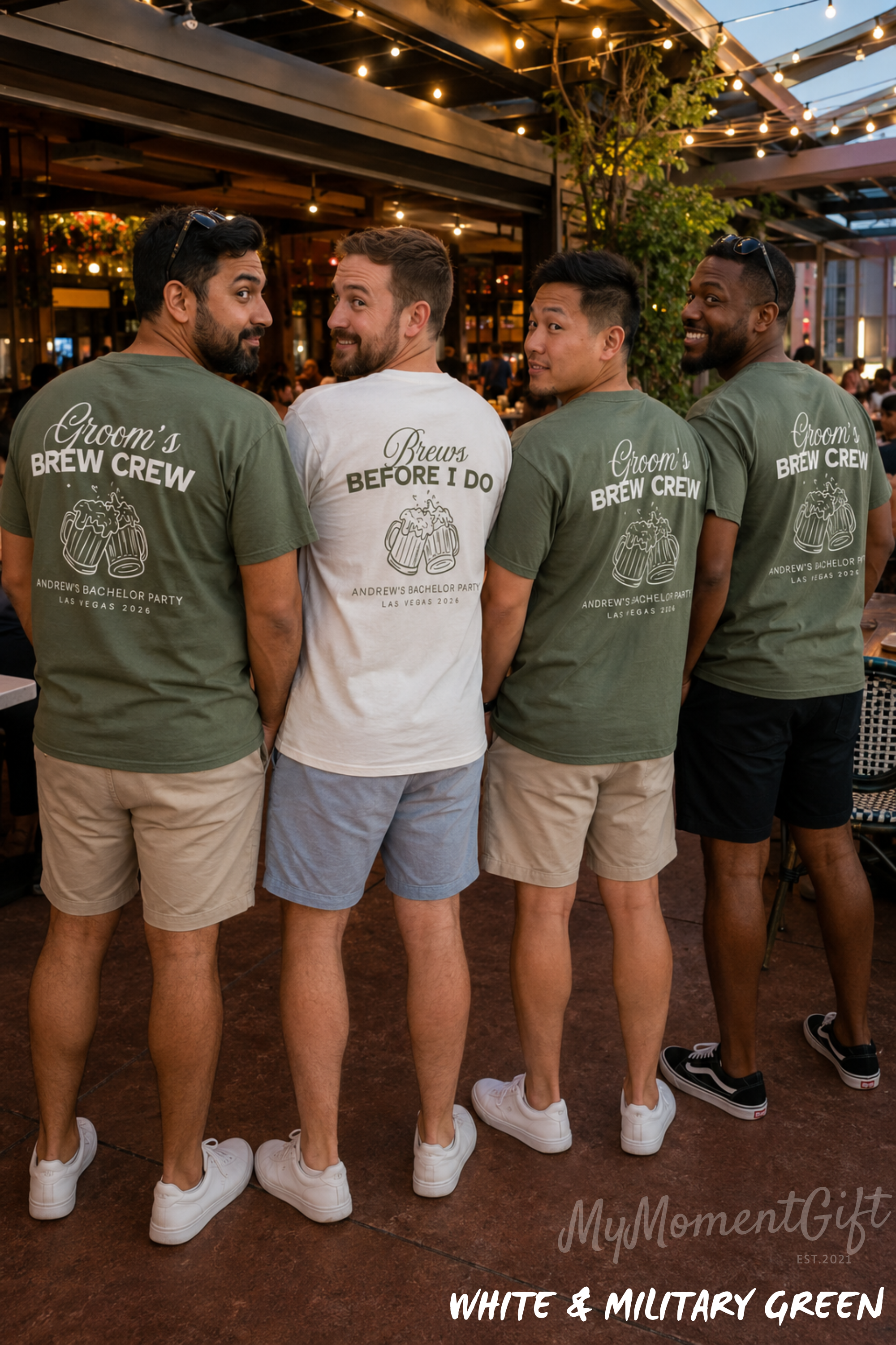 Personalized Groom’s Brew Crew Bachelor Party Shirts | Brews Before I Do Groom and Groomsmen Tees