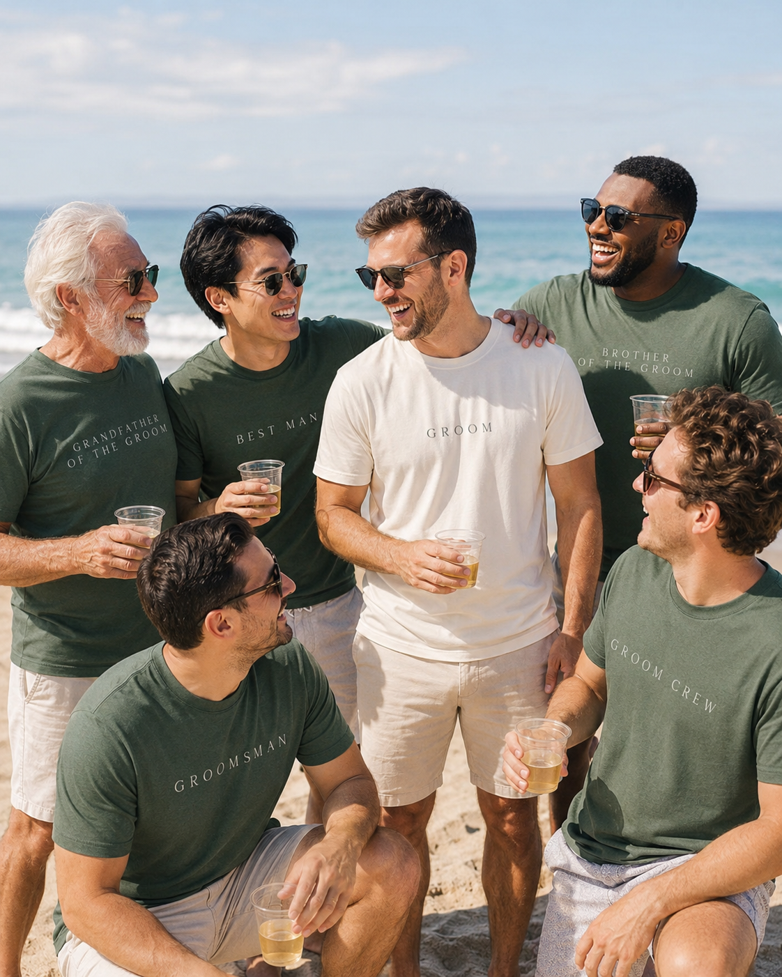 Custom Groom Crew Shirt - Personalized Groomsmen Wedding Party Tee