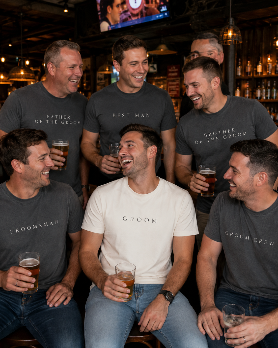 Custom Groom Crew Shirt - Personalized Groomsmen Wedding Party Tee