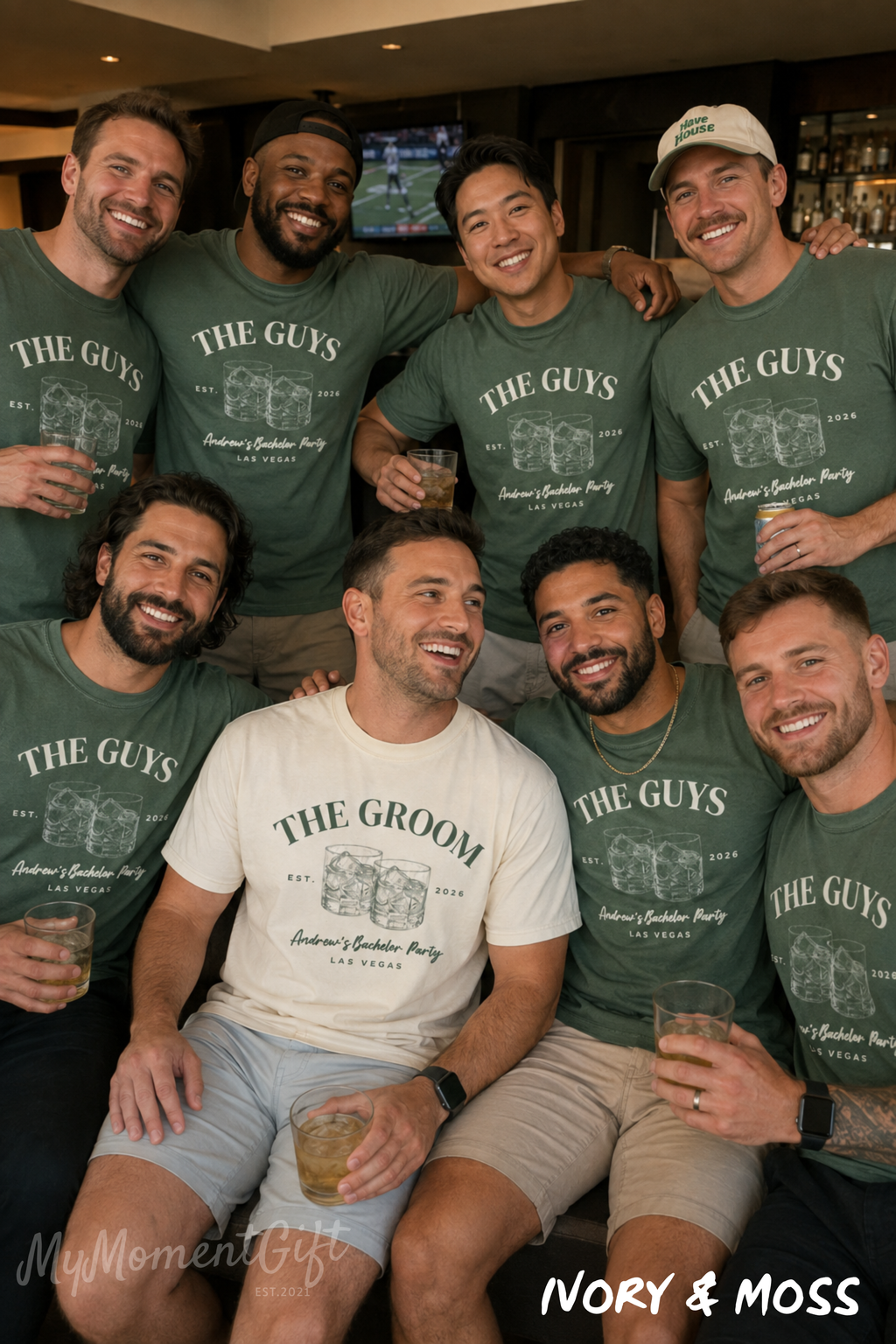 Bachelor Party T Shirts - Matching The Groom and The Guys Tees