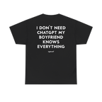 I Don’t Need ChatGPT My Boyfriend Knows Everything Shirt