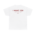 I Want You I Just Can’t Flirt Shirt – Funny Flirting Back Print Tee