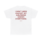 I Don’t Need ChatGPT My Girlfriend Knows Everything Shirt