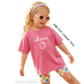 Kid Strawberry Birthday Family Matching Shirts - Custom Text