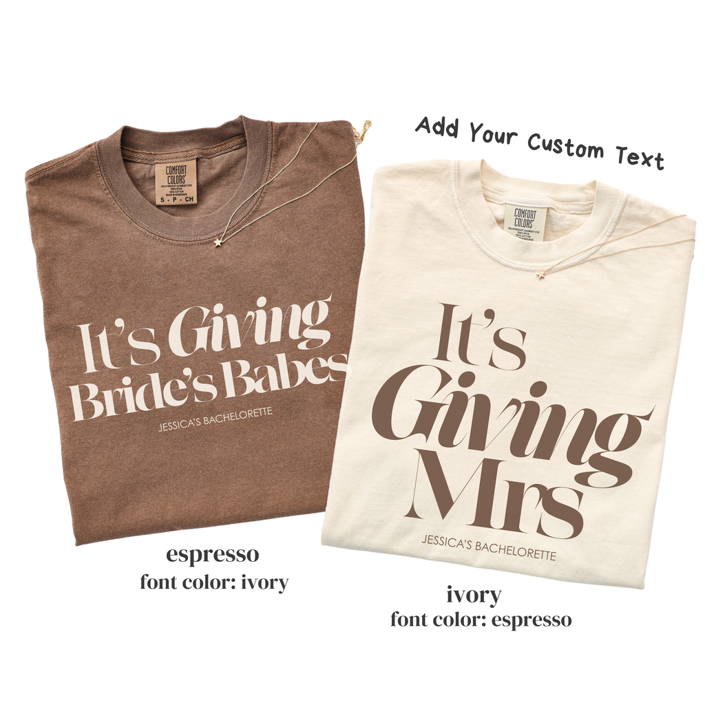 It's Giving Mrs & Bride's Babe T-Shirt - Bride Era Shirt, Future Mrs Tee, Bride To Be Top