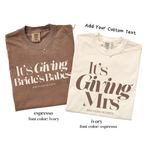 It's Giving Mrs & Bride's Babe T-Shirt - Bride Era Shirt, Future Mrs Tee, Bride To Be Top