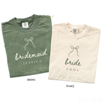 Custom Bridal Party Shirts - Bride, Bridesmaid, Maid of Honor