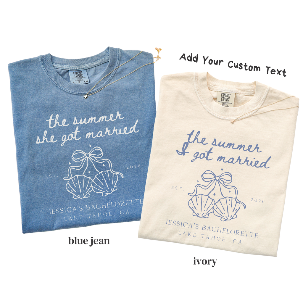 Seashell Bachelorette Shirt - Summer Bride Crew Tee