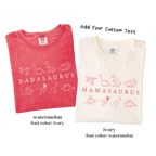 Dinosaur Birthday Family Matching Shirts - Dadasaurus Mamasaurus