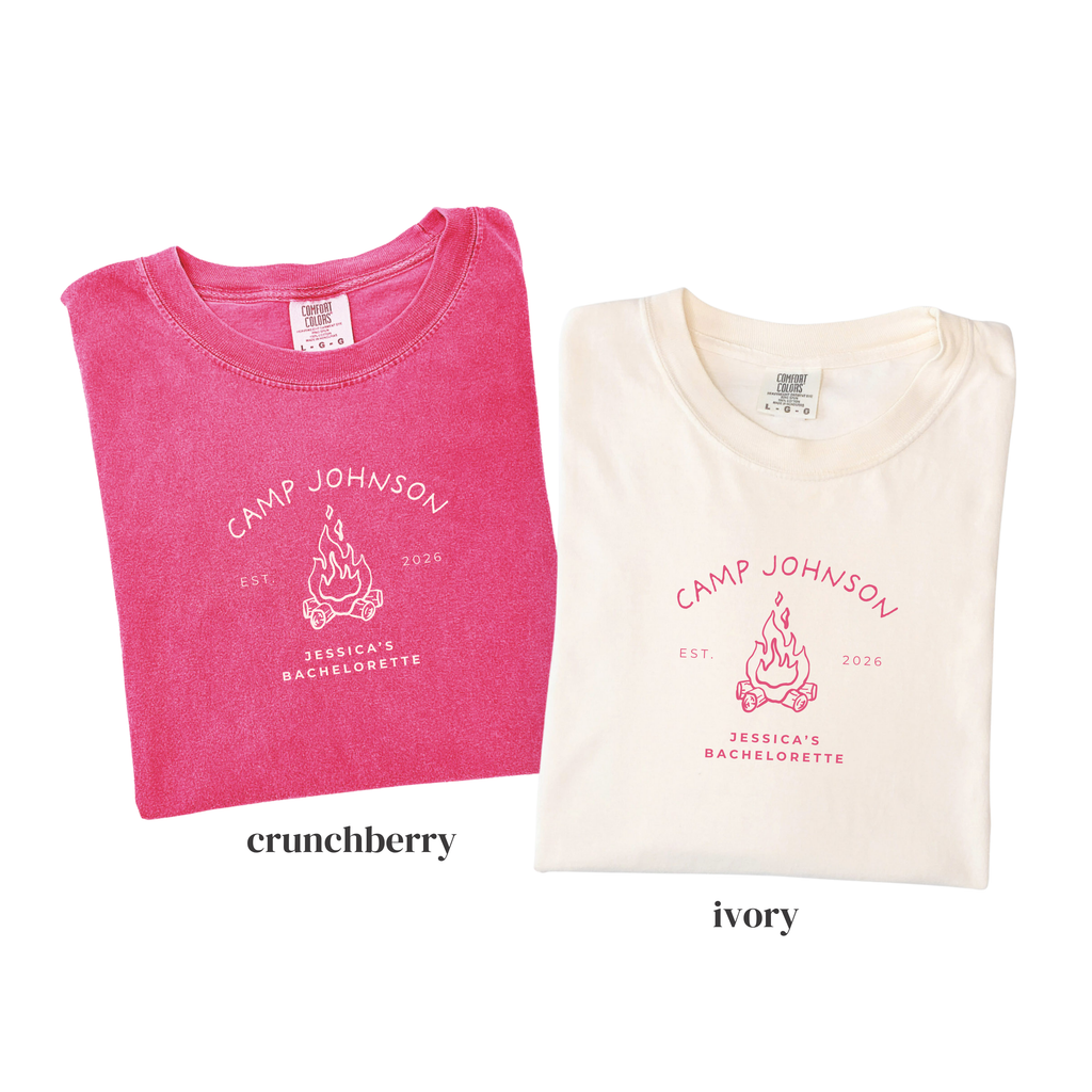 Cozy Camp Bachelorette Shirt - Custom Bride Crew Tee
