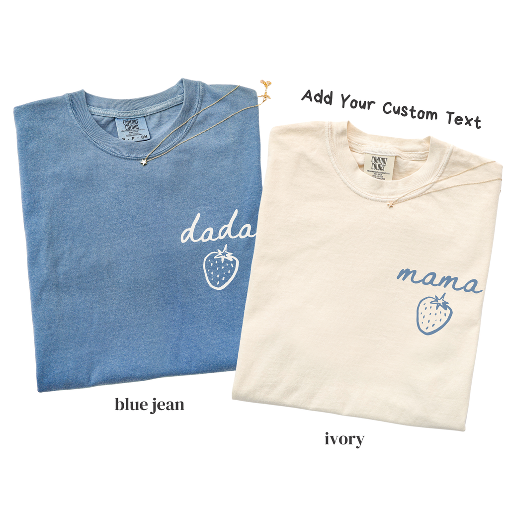 Strawberry Birthday Family Matching Shirts - Custom Mama Dada