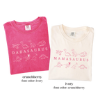 Dinosaur Birthday Family Matching Shirts - Dadasaurus Mamasaurus
