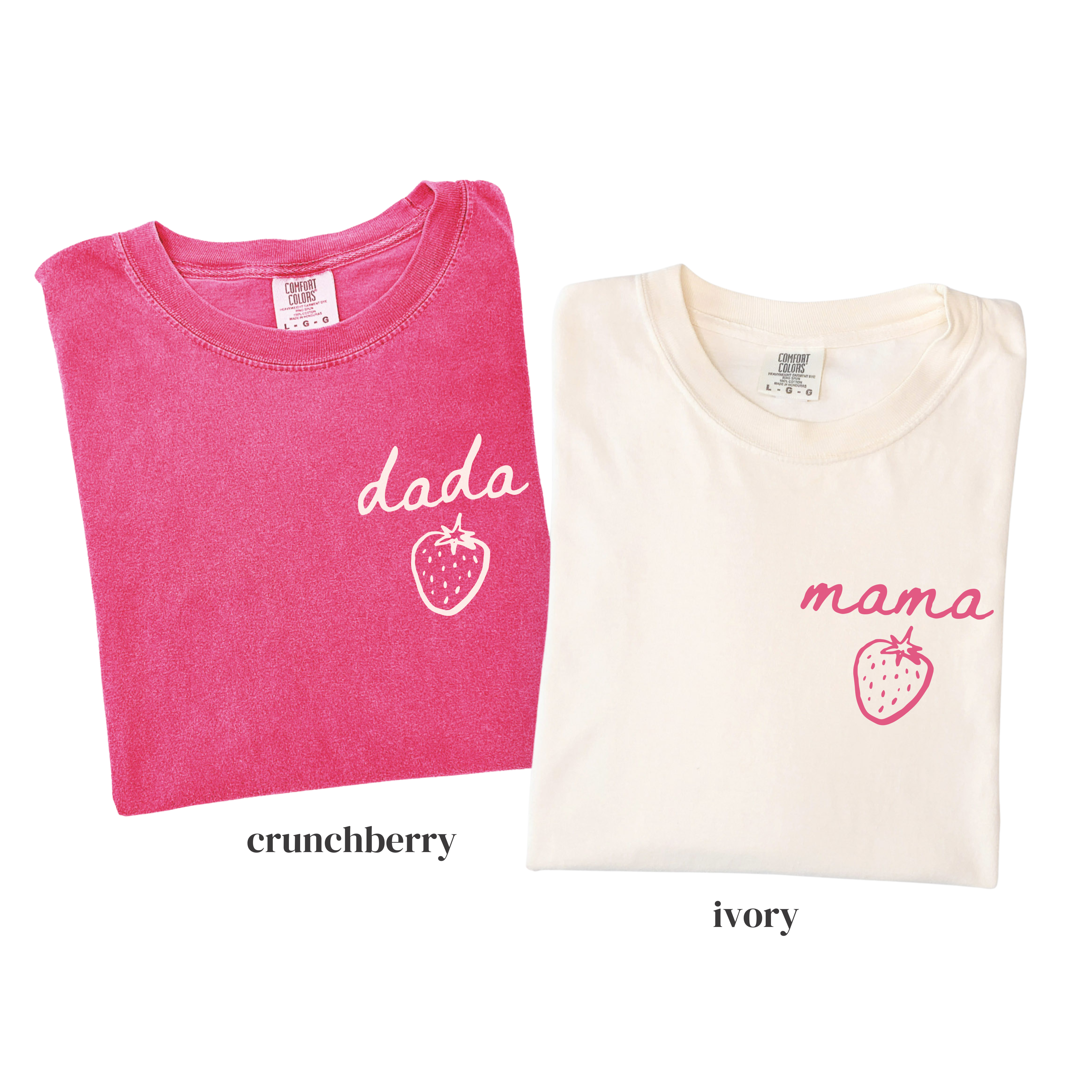 Strawberry Birthday Family Matching Shirts - Custom Mama Dada
