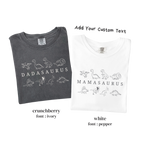 Dinosaur Birthday Family Matching Shirts - Dadasaurus Mamasaurus
