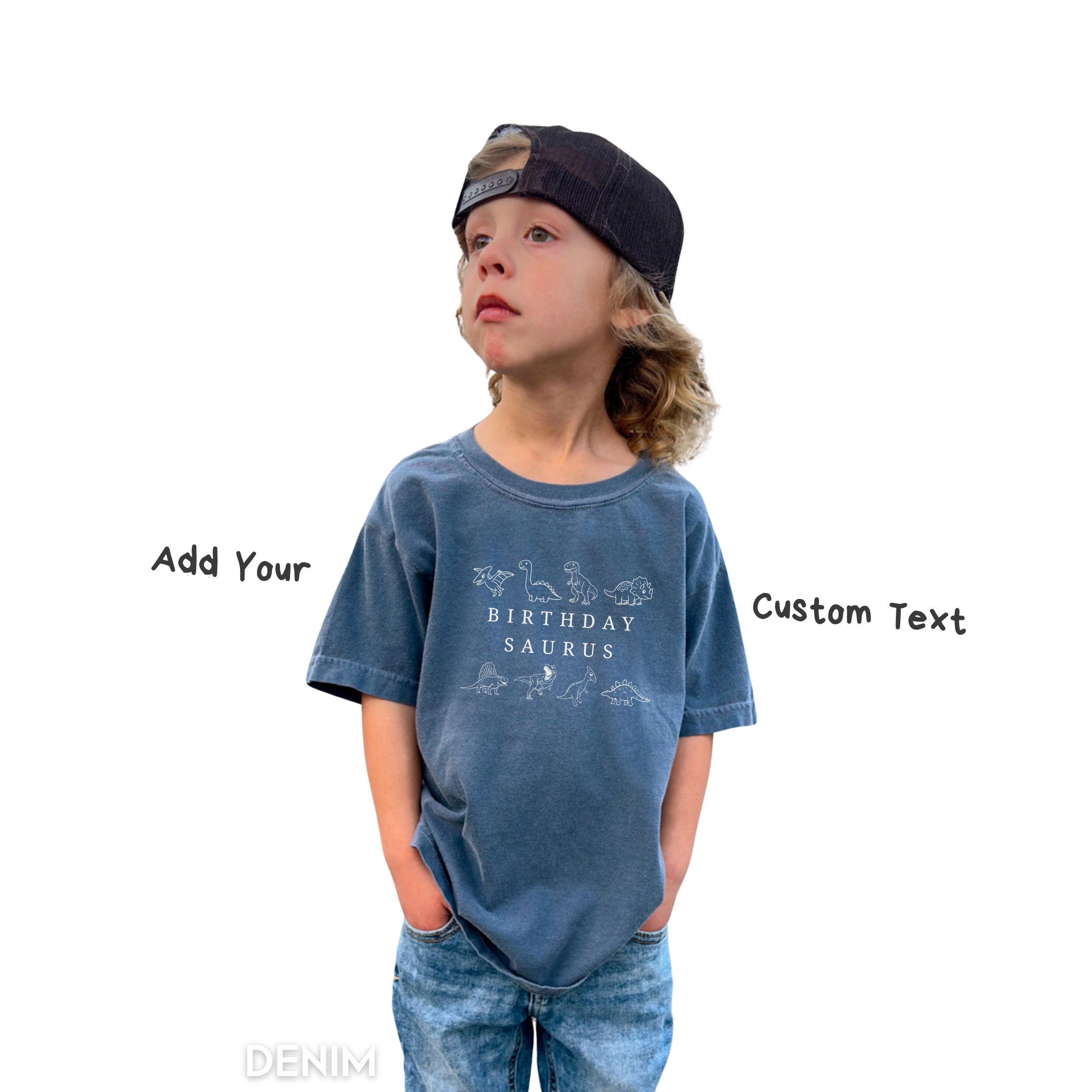 Kid Dinosaur Birthday Boy Shirts - Birthday Saurus Tee