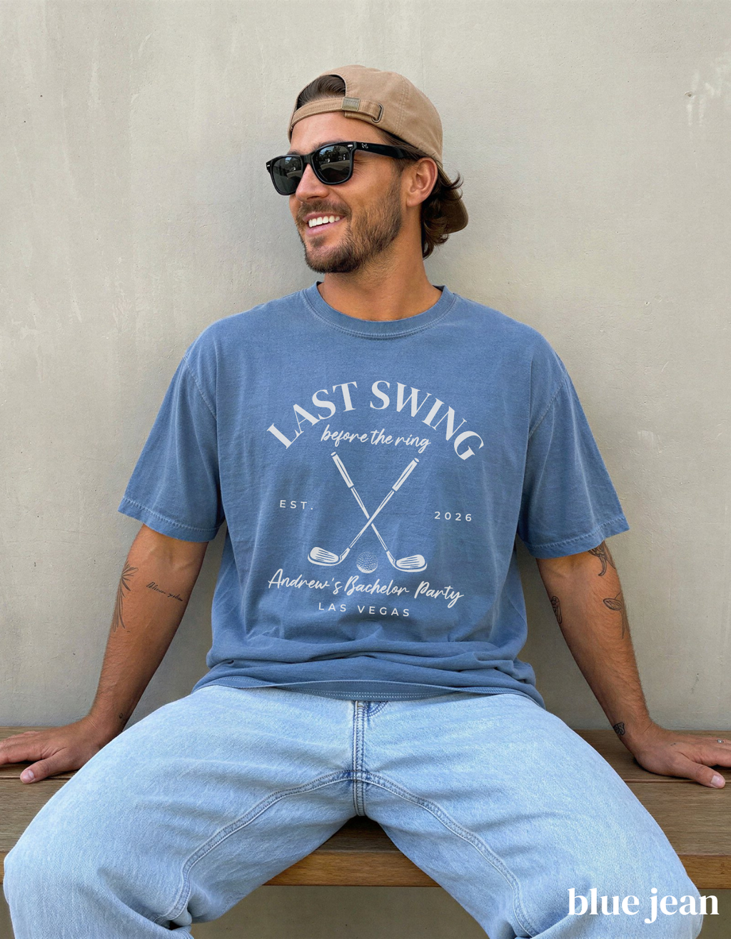 Golf Bachelor Party Shirt - Last Swing Before the Ring Groom Crew