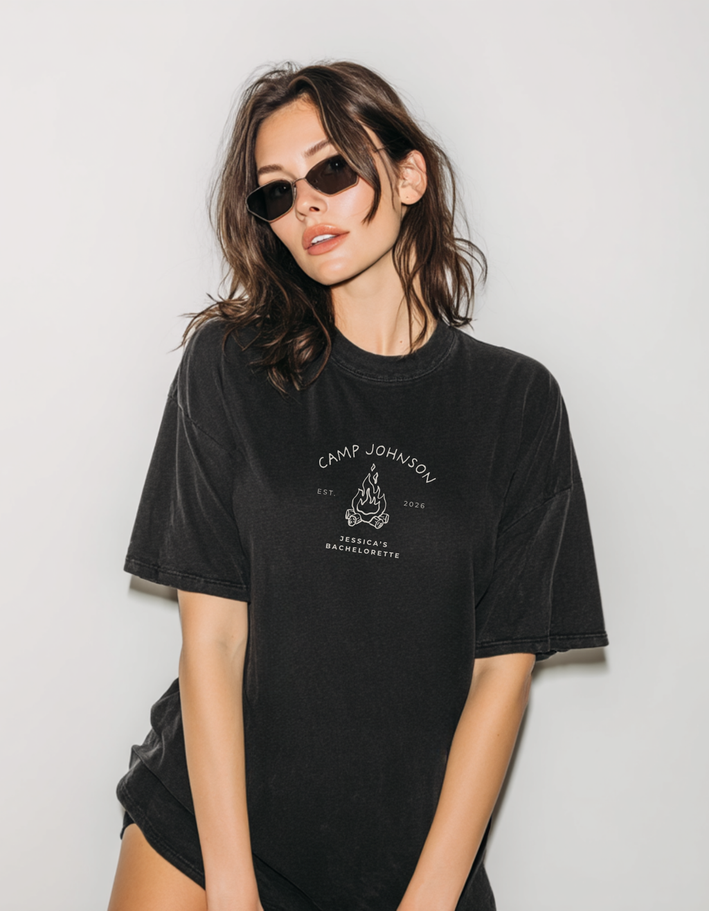 Cozy Camp Bachelorette Shirt - Custom Bride Crew Tee