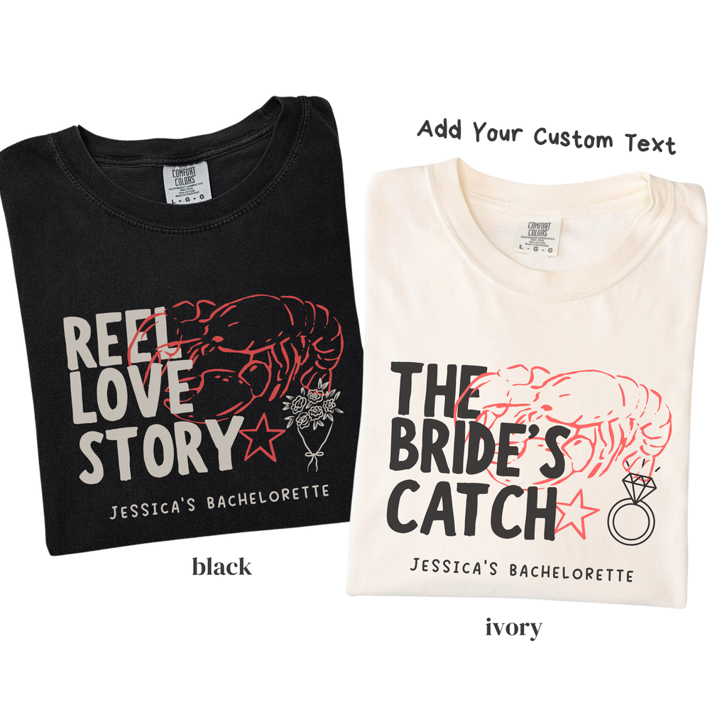 Lobster Bachelorette Shirt with Coastal Bride Crew Design