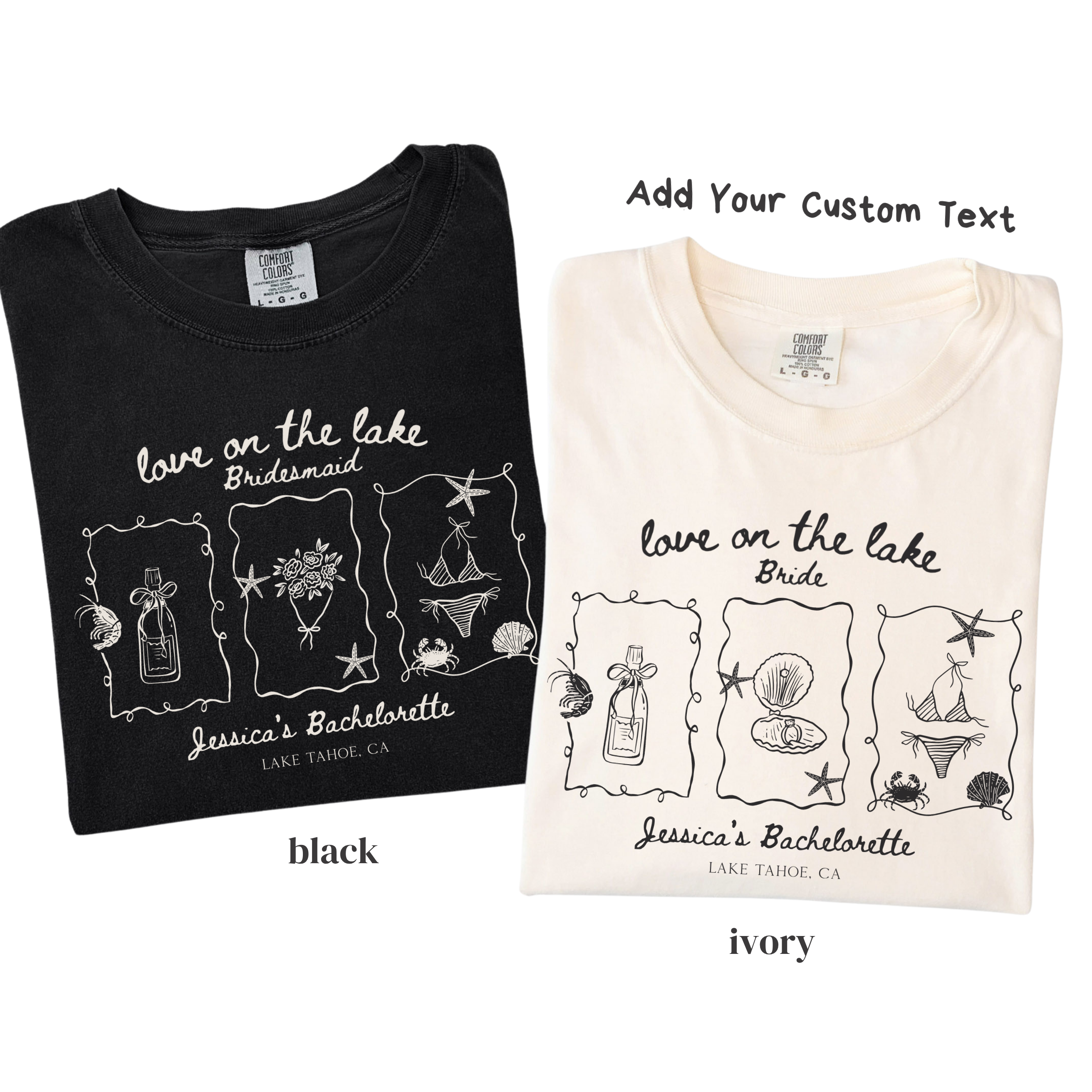 Love On The Lake - Custom Bridal Party Tee