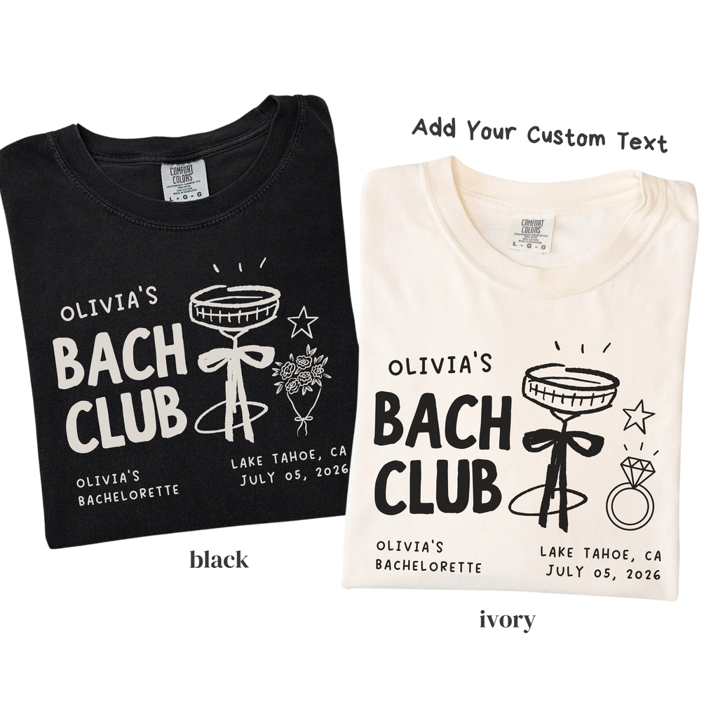 Bach Club Bachelorette Shirt - Custom Bride Crew Tee