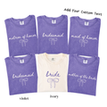 Bow Bridal Party Shirts - Bride Bridesmaid Maid of Honor Tee