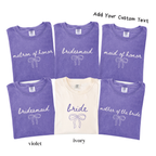 Bow Bridal Party Shirts - Bride Bridesmaid Maid of Honor Tee