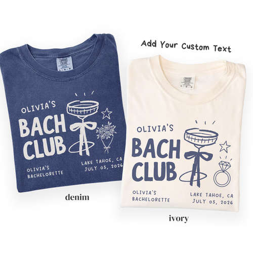 Bach Club Bachelorette Shirt - Custom Bride Crew Tee