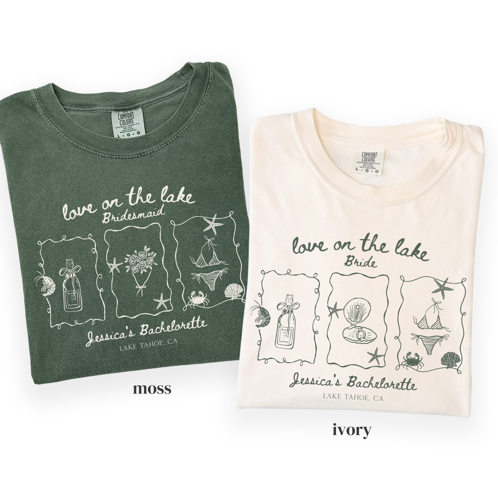 Love On The Lake - Custom Bridal Party Tee