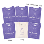 Custom Bridal Party Shirts - Bride, Bridesmaid, Maid of Honor