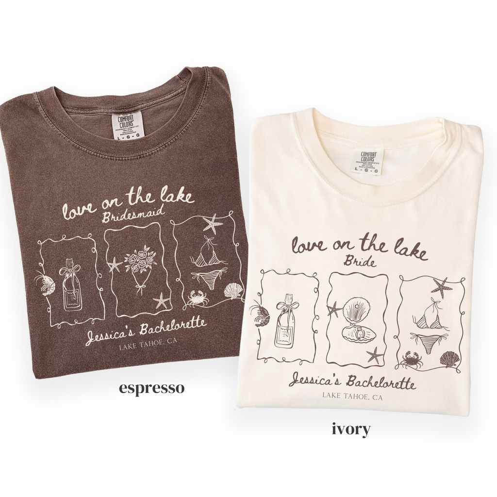 Love On The Lake - Custom Bridal Party Tee