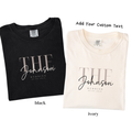 The + Family Name - Custom Wedding Crew Shirt