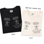 Bow Glass Bride Crew Shirt - Minimal Martini Bachelorette Tee