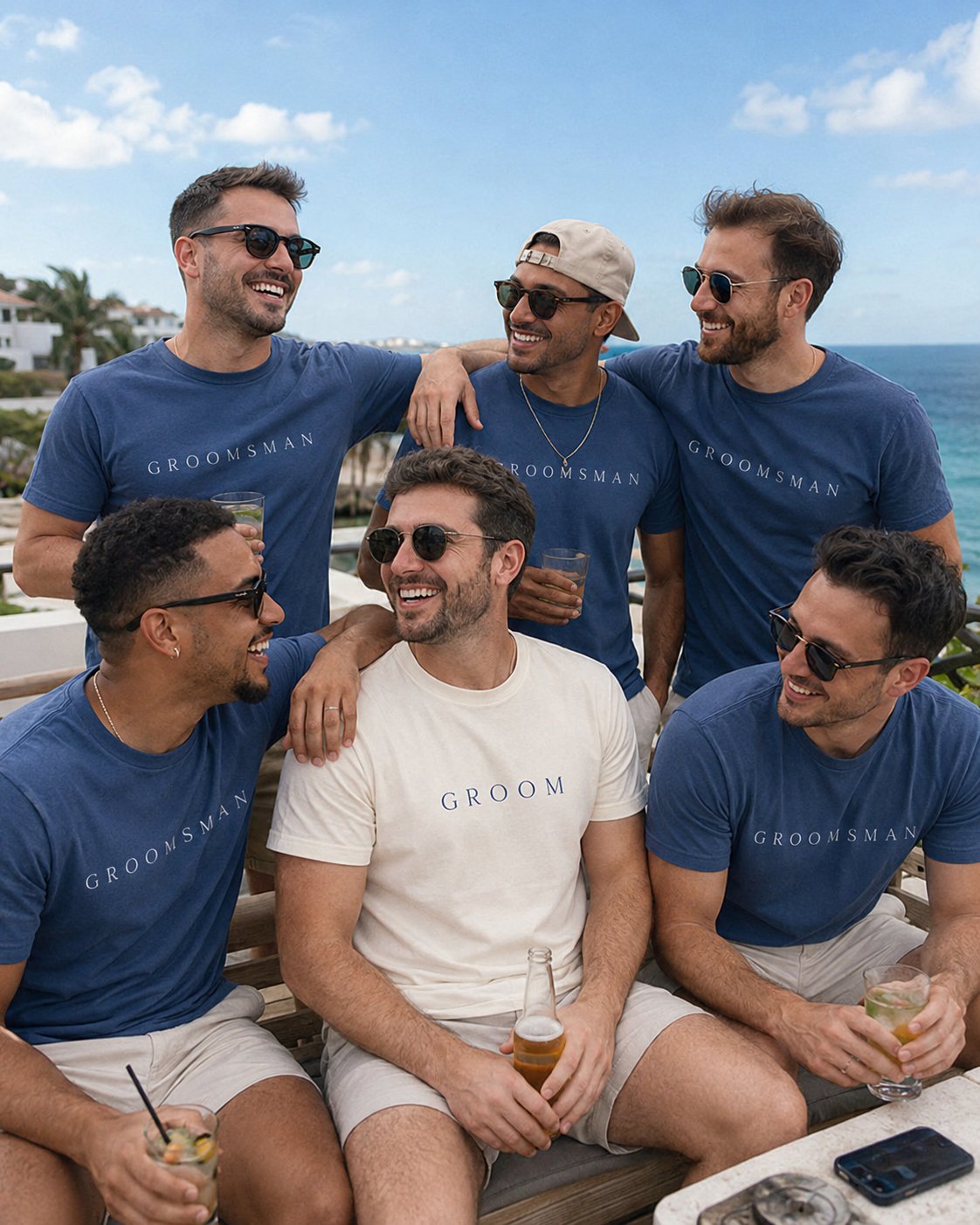 Custom Groom Crew Shirt - Personalized Groomsmen Wedding Party Tee
