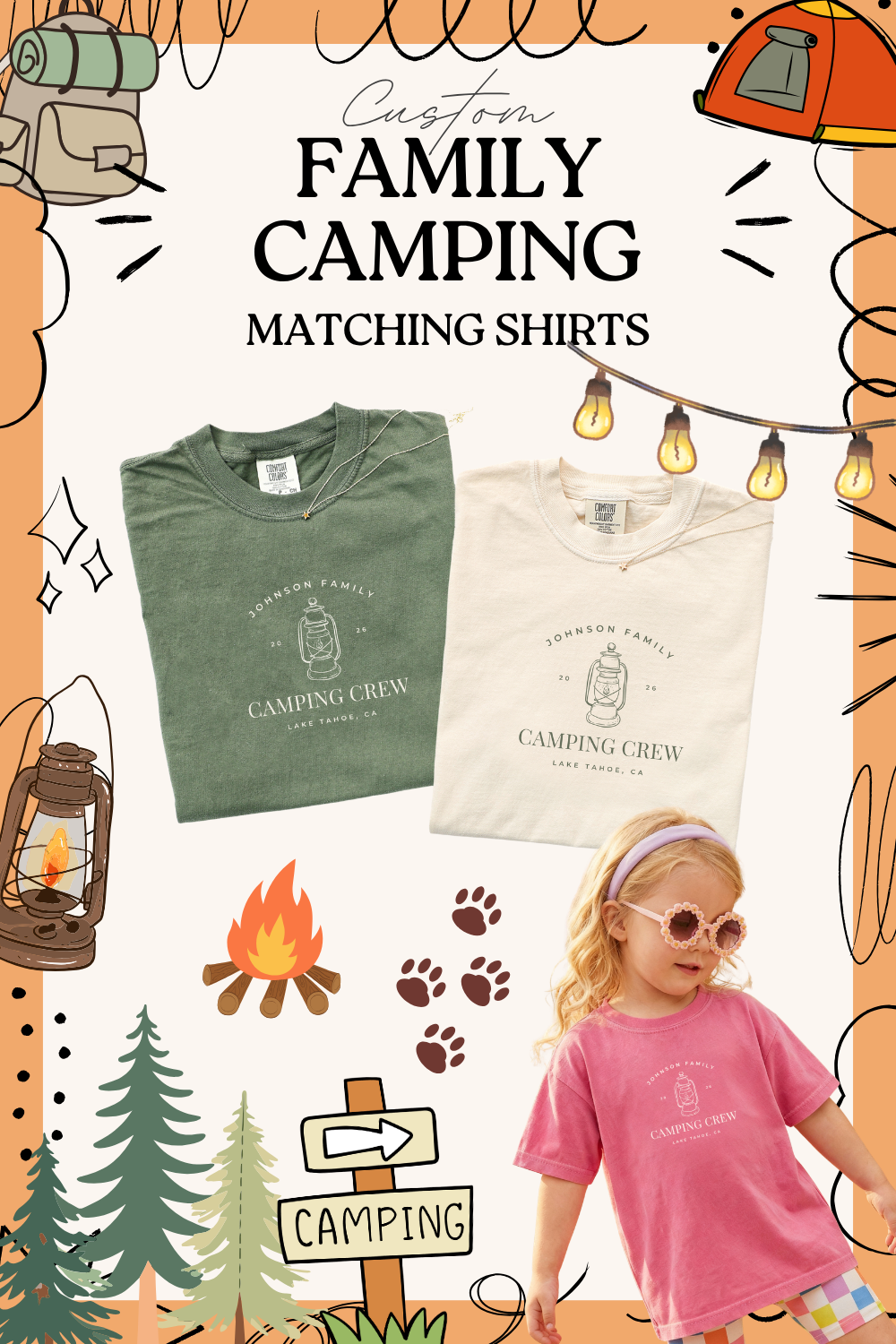 Camping Matching Shirts | Family Camping Shirts | Camping Crew Tee - Kids Size