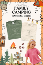 Camping Matching Shirts | Family Camping Shirts | Camping Crew Tee - Kids Size