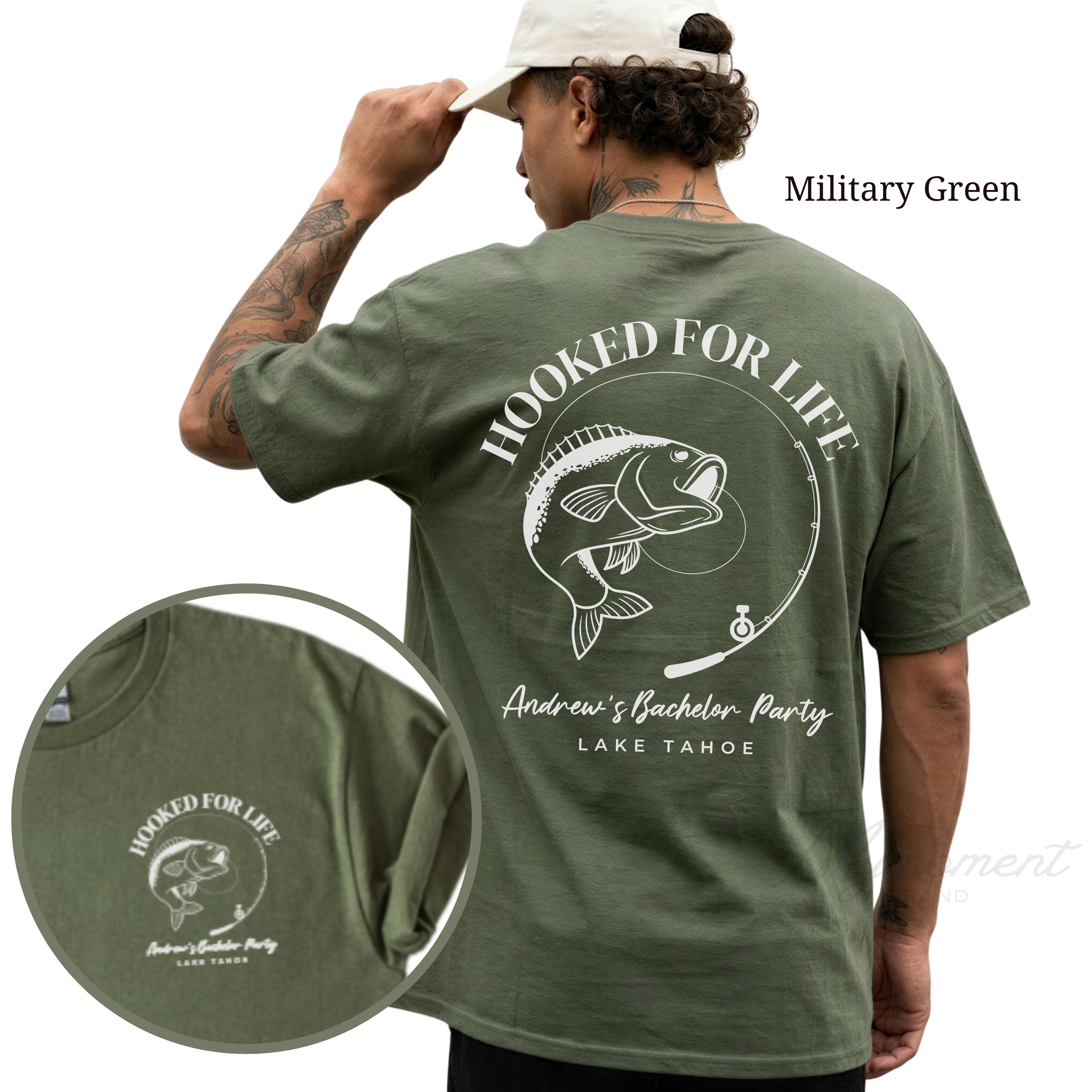 Fishing Bachelor Party Shirts – Hooked for Life Groom Crew Tees