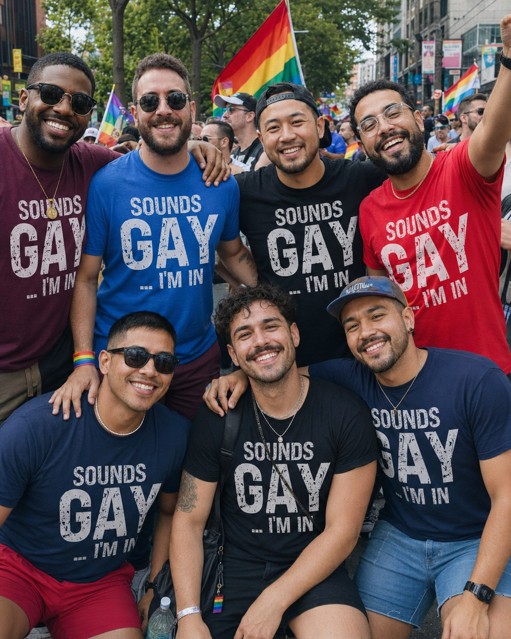 Funny Gay Shirts - Sounds Gay I'm In