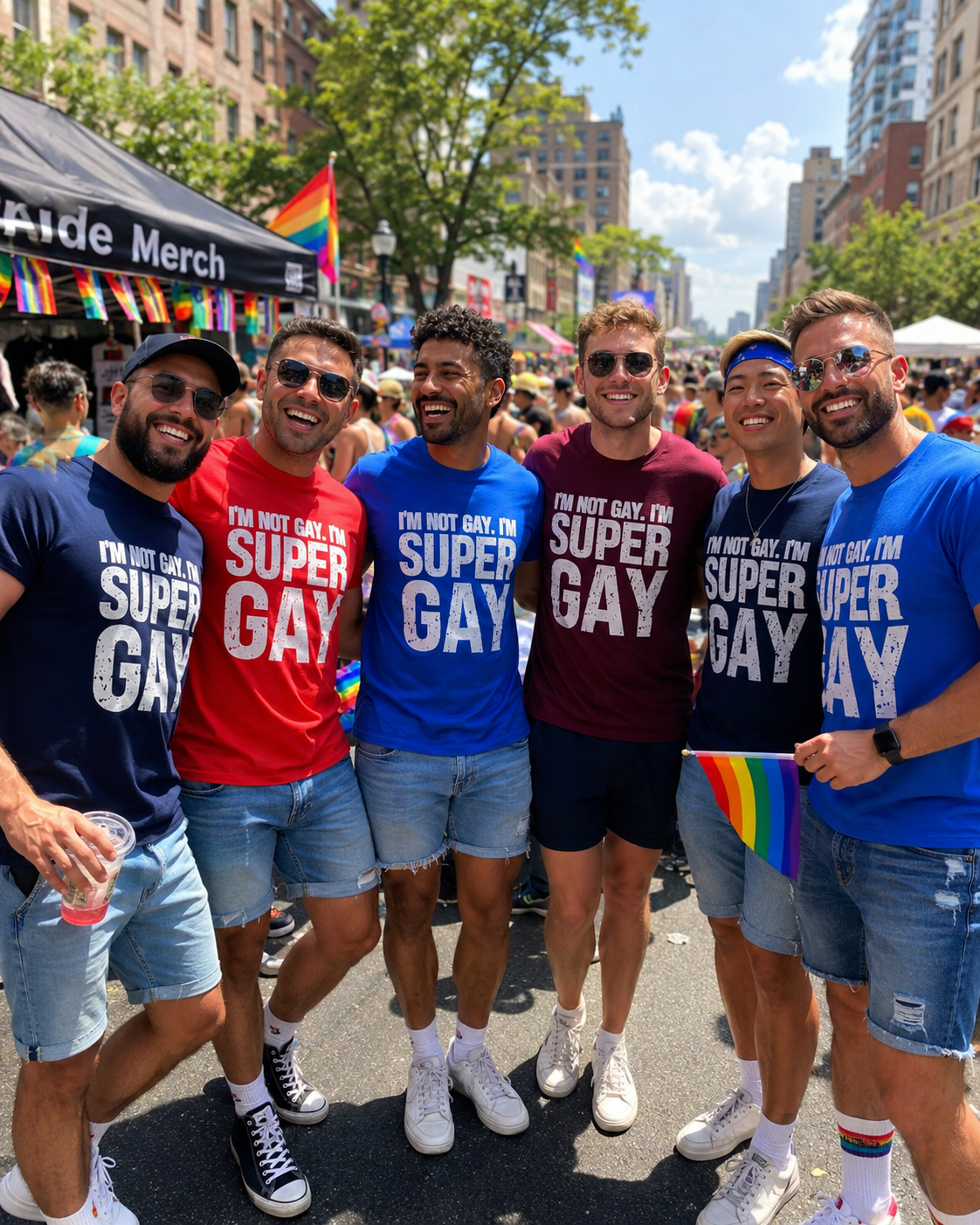 Funny LGBTQ Shirt - I'm not Gay. I'm Super Gay