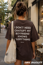 I Don’t Need ChatGPT My Boyfriend Knows Everything Shirt